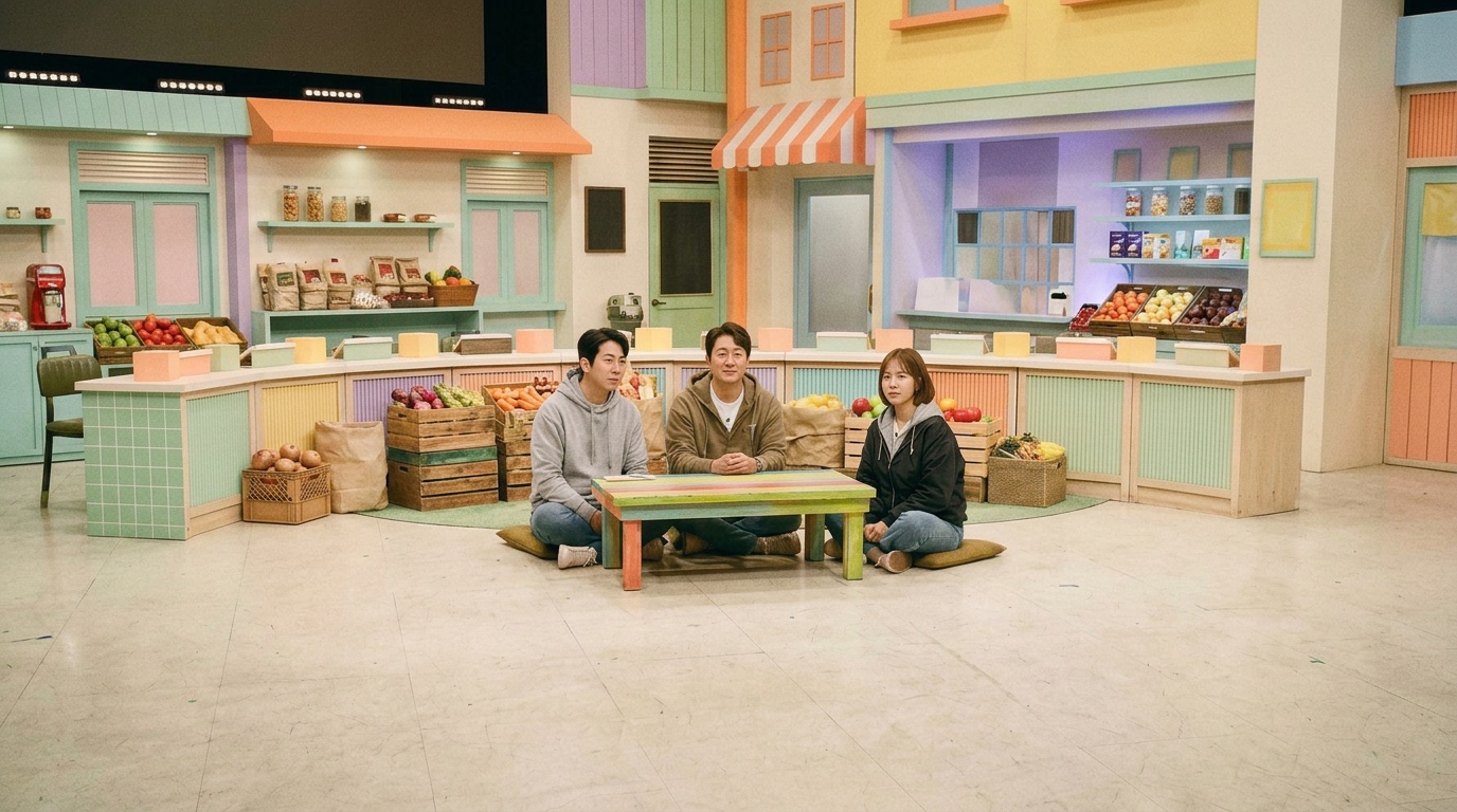 리무빙 후 — 장비와 제작진이 제거되고 가려졌던 배경까지 복원된 상태